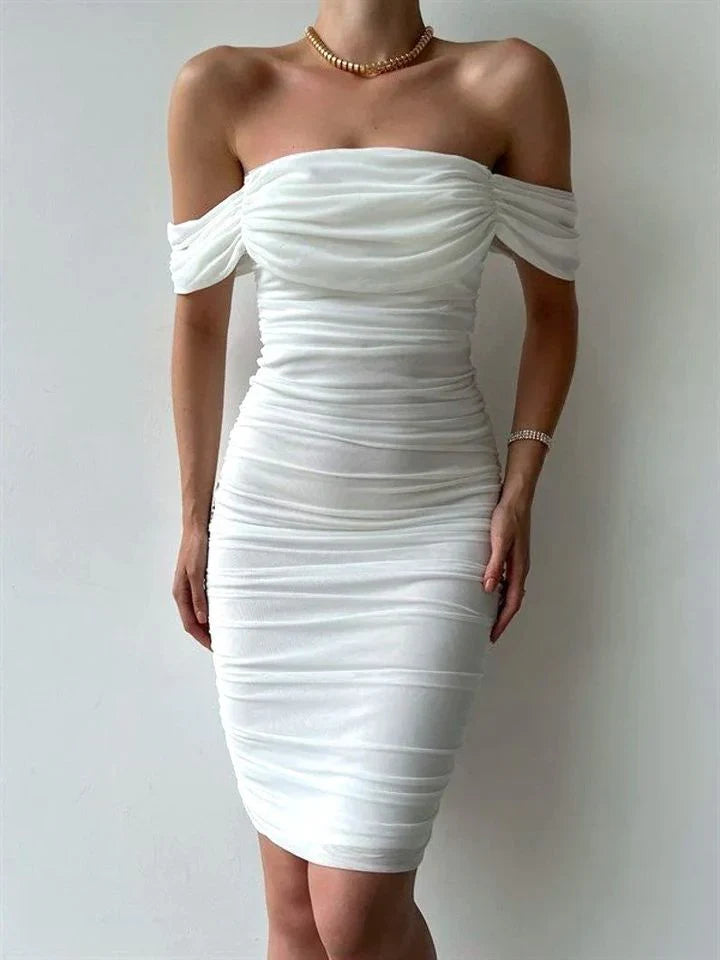 Dress Prom Dress Stores White Off Shoulder Elegant Evening Dress Cocktail Dress Formal Dresses