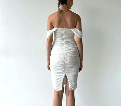 Dress Prom Dress Stores White Off Shoulder Elegant Evening Dress Cocktail Dress Formal Dresses