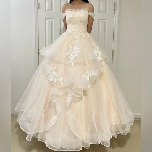 Dress Prom Dress Stores Lovely Off Shoulder Tulle A-Line Quinceanera Dress Birthday Dress Formal Dresses