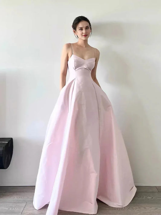 Formal Women's Dresses A Line Pink Long Prom Dress Formal Party Dress Prom Dresses Stores