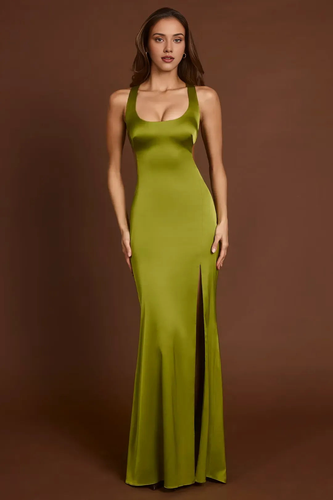 Pretty Tight Scoop Neck Sleeveless Lace Up Sweep/Brush Train Prom Dress