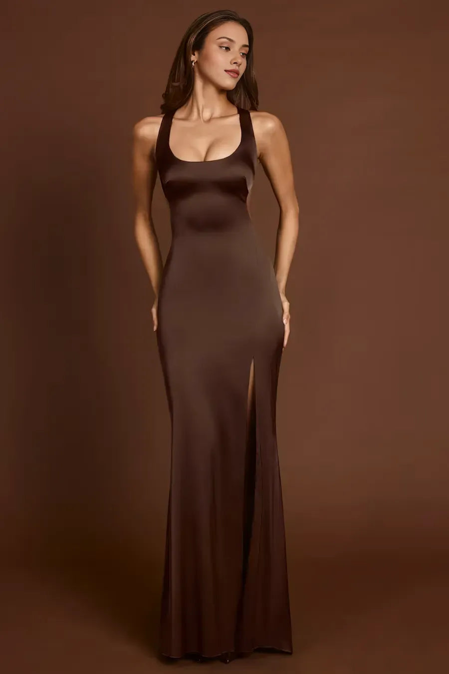 Pretty Tight Scoop Neck Sleeveless Lace Up Sweep/Brush Train Prom Dress