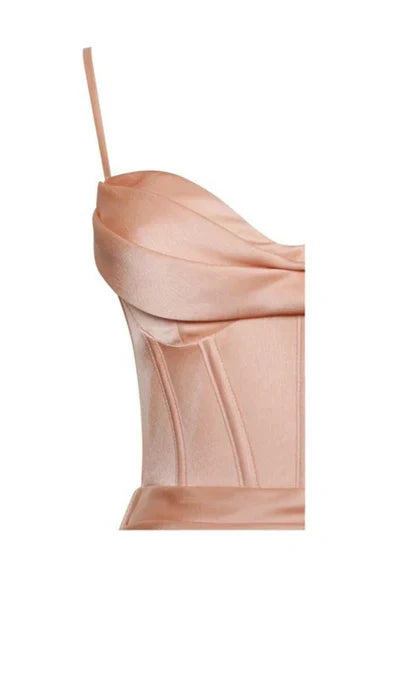Satin Backless Prom Dress
