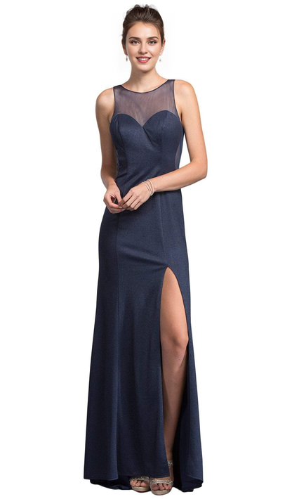 Stores With Prom Dresses Chic Illusion Bateau Affordable Prom Dress Floor Length Evening Dress Formal Women's Dresses