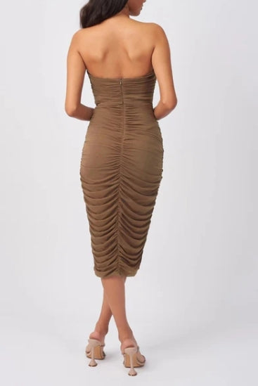 Off-the-Shoulder Ruched Short Prom Dress