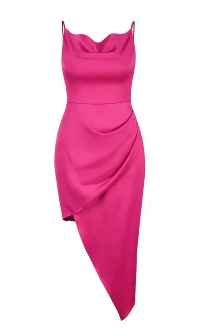 A-line Spaghetti Straps Backless Prom Dress