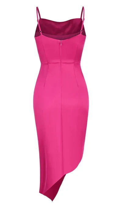 A-line Spaghetti Straps Backless Prom Dress