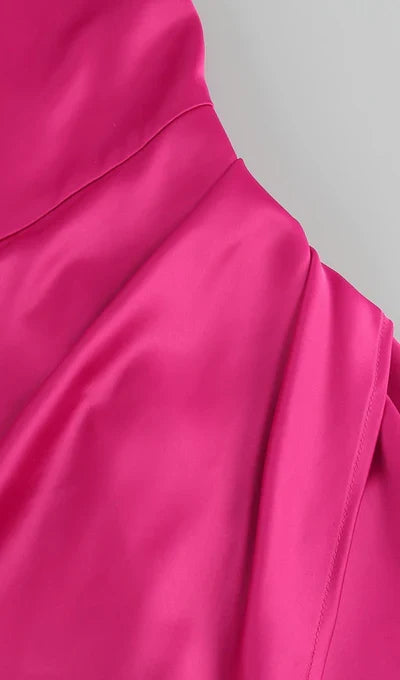 A-line Spaghetti Straps Backless Prom Dress