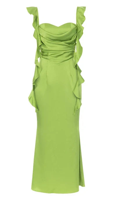 Satin Mini Prom Dress With Open Back