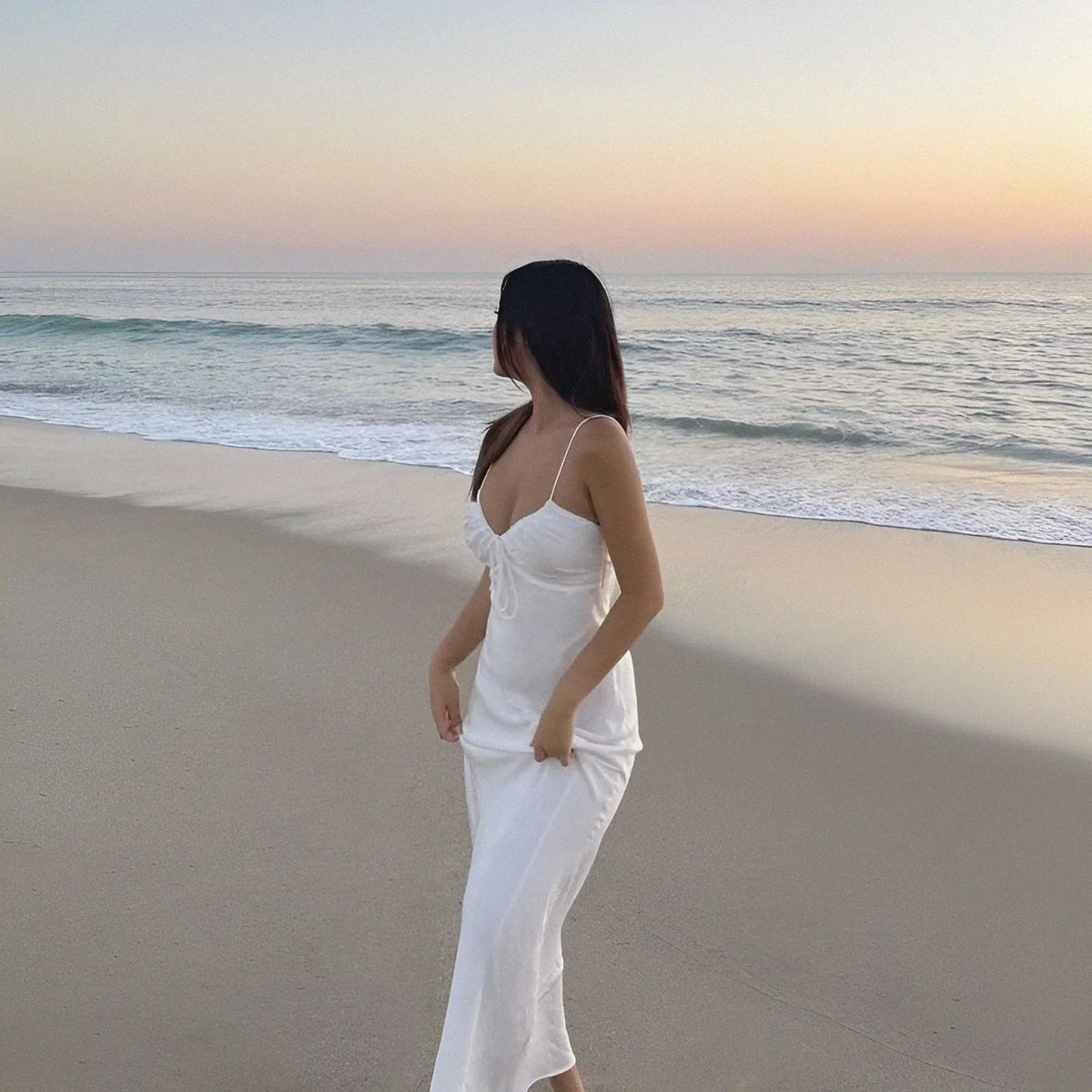 A-line Spaghetti Straps Mermaid Prom Dress