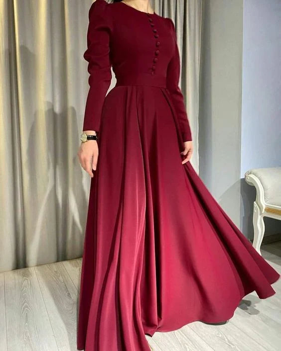 A-Line Prom Dress Simple Elegant Dress
