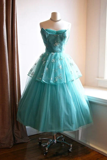 Strapless Multi Layer Elegant Short Prom Homecoming Dress