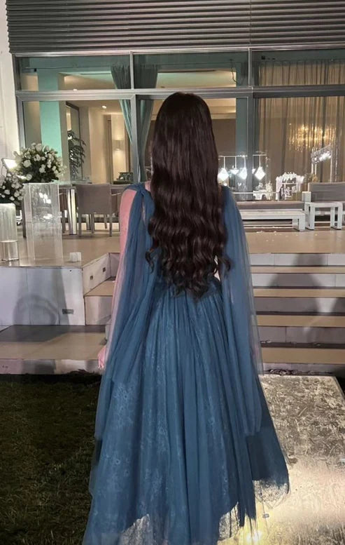 A-line Elegant Tulle Ankle Length Prom Dress