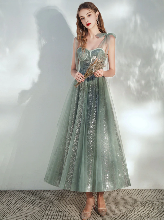 Straps Sweetheart Neck Tulle Short Prom Dress