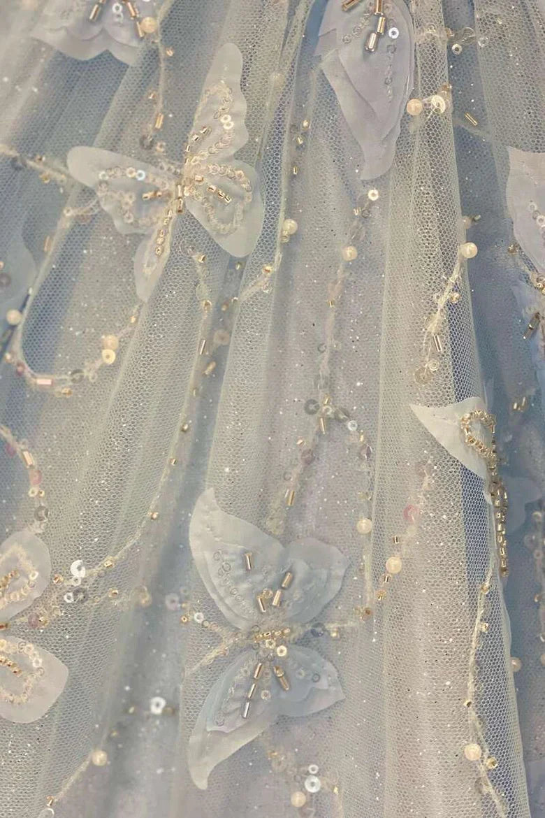 A-line Sweetheart Off-the-Shoulder Prom Dress