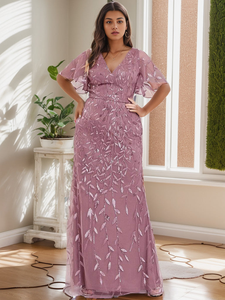 Plus Size Long Mermaid Formal Dresses for Weddings