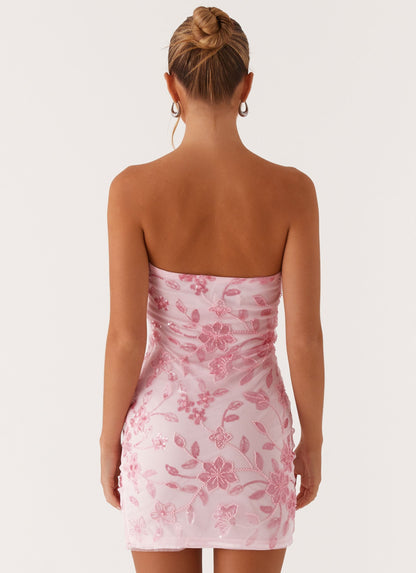 Dress Off the Shoulder Short Dress Sleeveless Pink Backless Sequins Beading Homecoming Dress