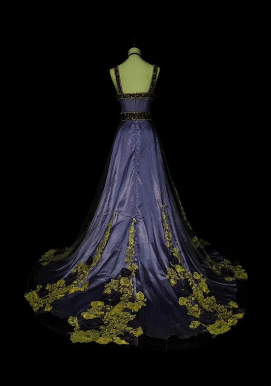 Regal A-Line Sweetheart Spaghetti Strap Zip Back Floor-Length Gala Dress