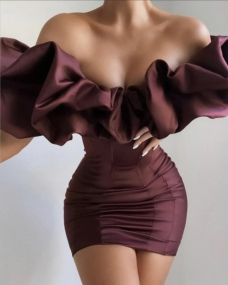 Formal Women's Dresses Sexy Off Shoulder Ruffles Summer Dress Prom Dresses Stores