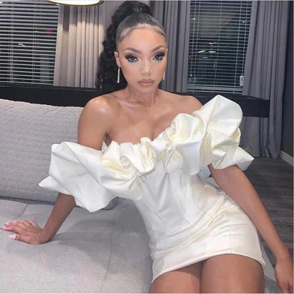 Formal Women's Dresses Sexy Off Shoulder Ruffles Summer Dress Prom Dresses Stores