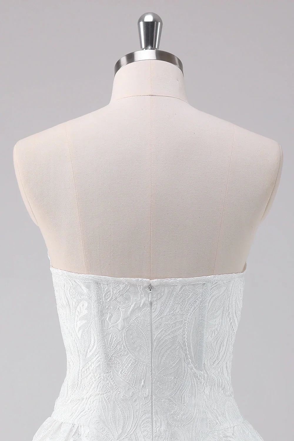 Sheer Simple Off-the-Shoulder A Line Strapless Corset Short Homecoming Dress