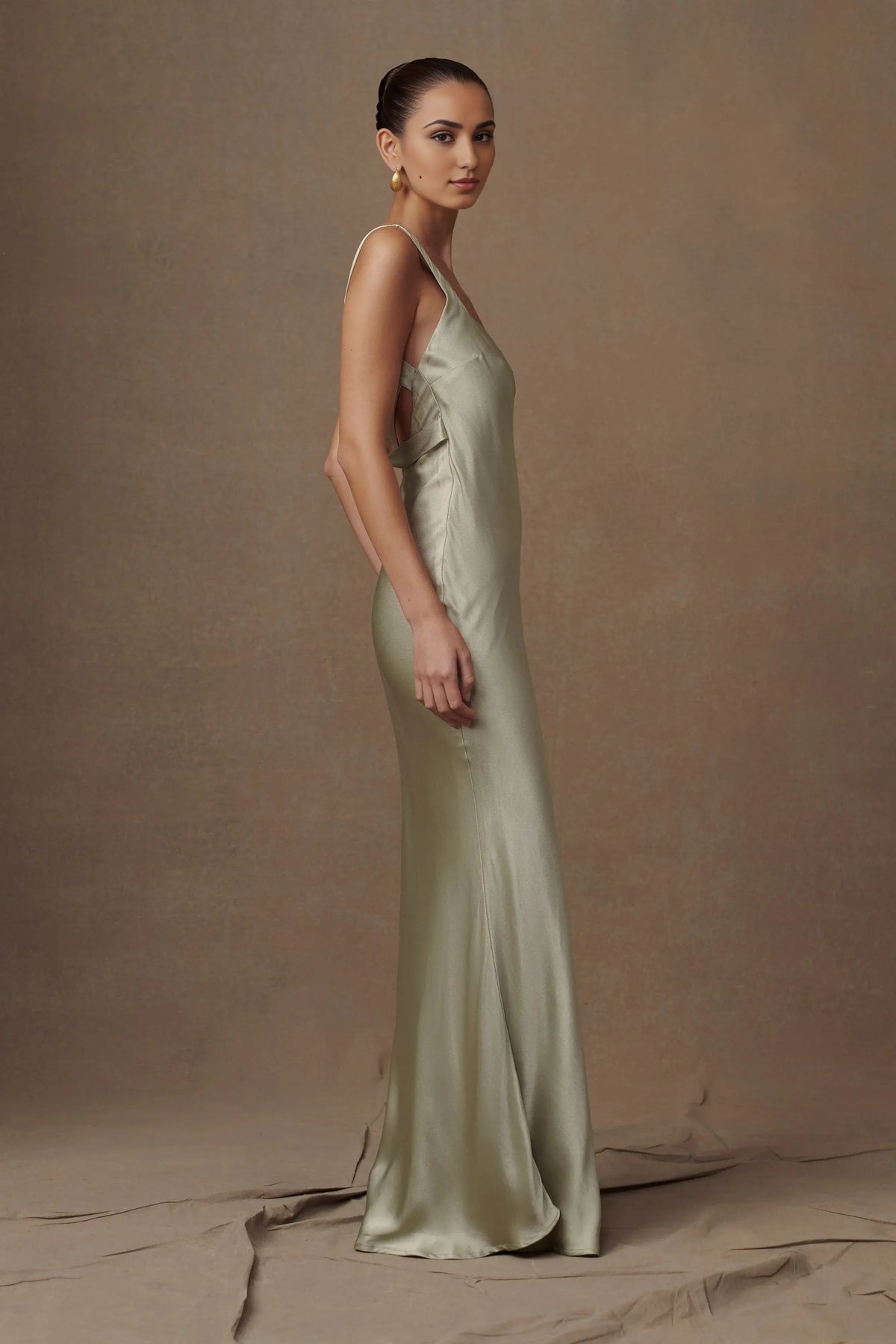 Simple Strapless Prom Dresses for Women Beautiful Floor Length Prom Dresses Satin Long No Slit Backless Ball Gowns