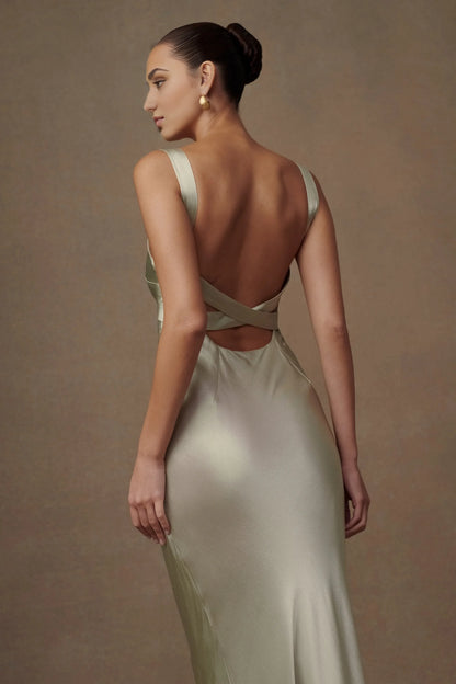 Simple Strapless Prom Dresses for Women Beautiful Floor Length Prom Dresses Satin Long No Slit Backless Ball Gowns