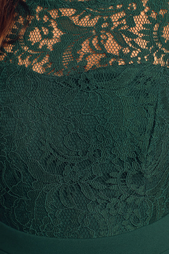 Formal Women's Dresses Romantic Hunter Green Sleeveless Lace Mermaid Maxi Dresss Prom Dress Stores