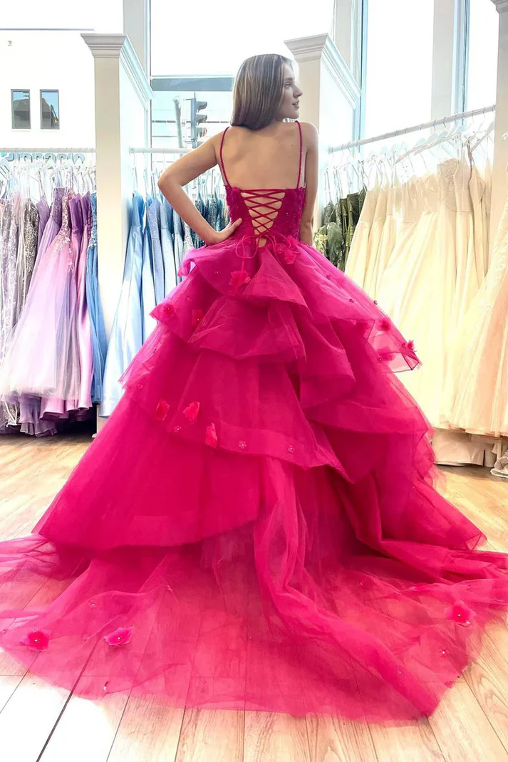 Spaghetti Straps A-line Sleeveless Backless Floor Length Mirror Halter Prom Dresses
