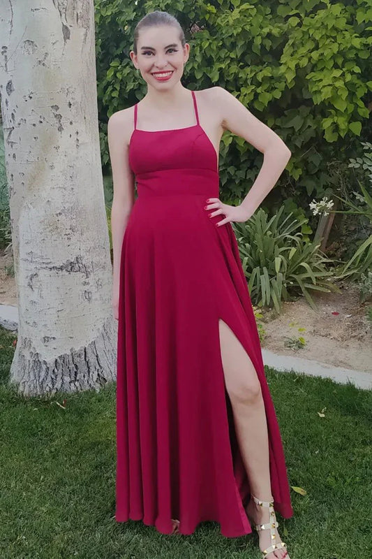 Spaghetti Straps Sage Green Long Bridesmaid Dress/Formal Women's Dresses