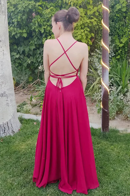 Spaghetti Straps Sage Green Long Bridesmaid Dress/Formal Women's Dresses