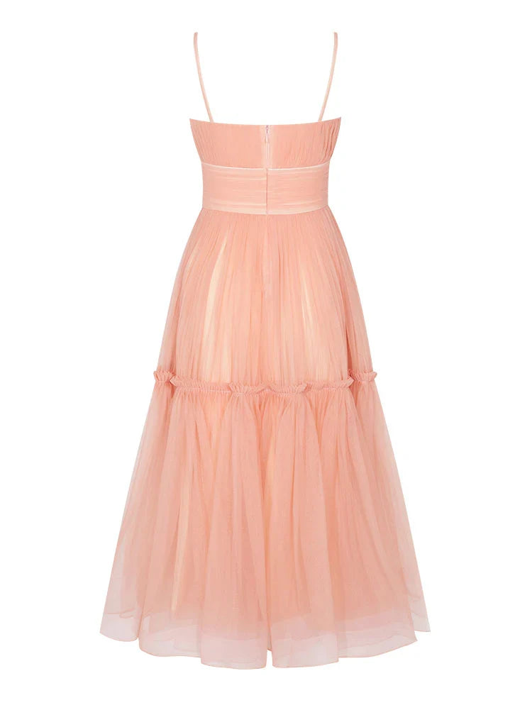 Spaghetti Straps Simple A-line Tulle Short Prom Homecoming Dress