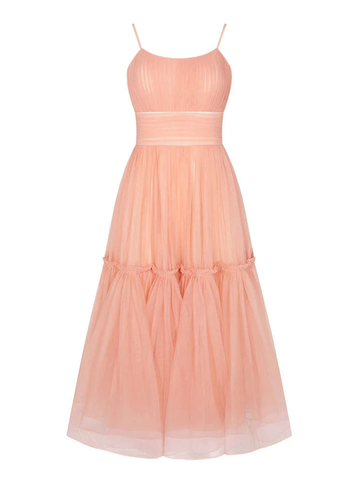 Spaghetti Straps Simple A-line Tulle Short Prom Homecoming Dress