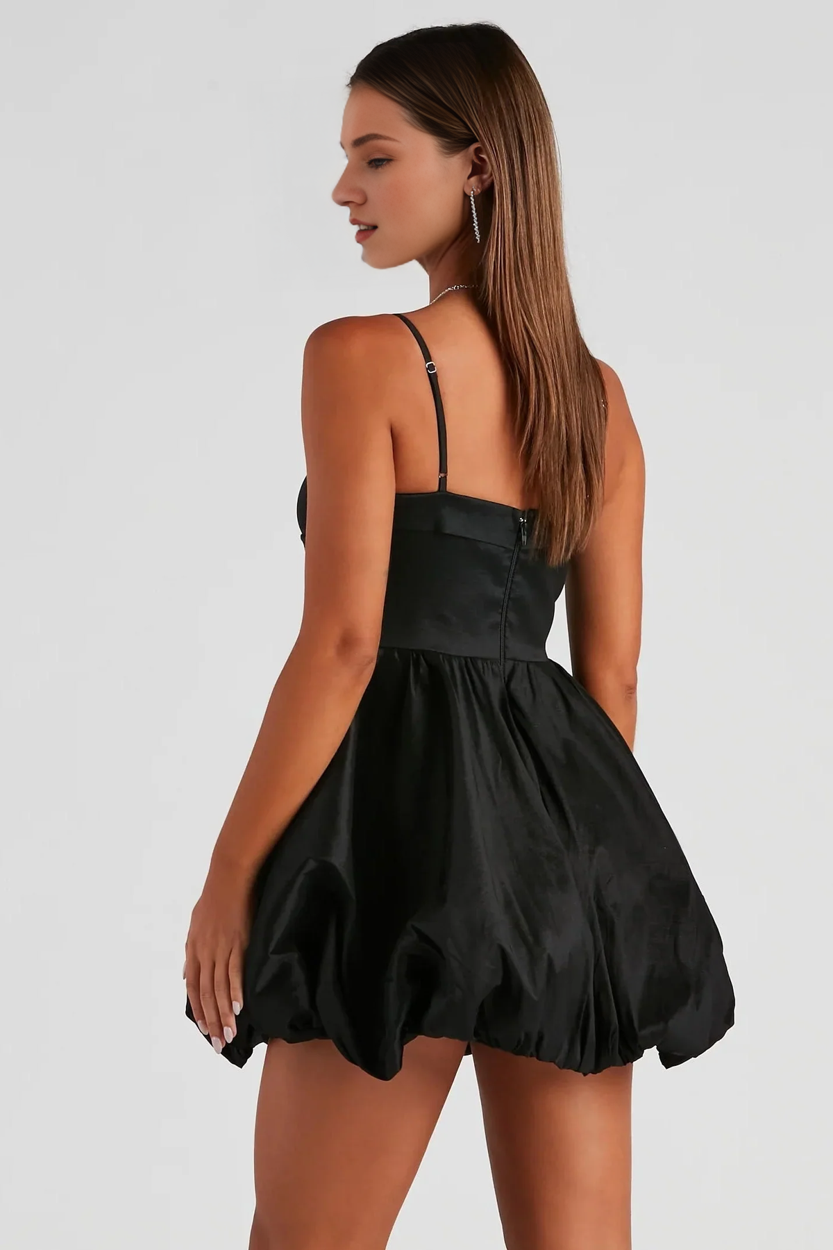 Spaghetti Straps Sleeveless Off Shoulder Short Homecoming Dress