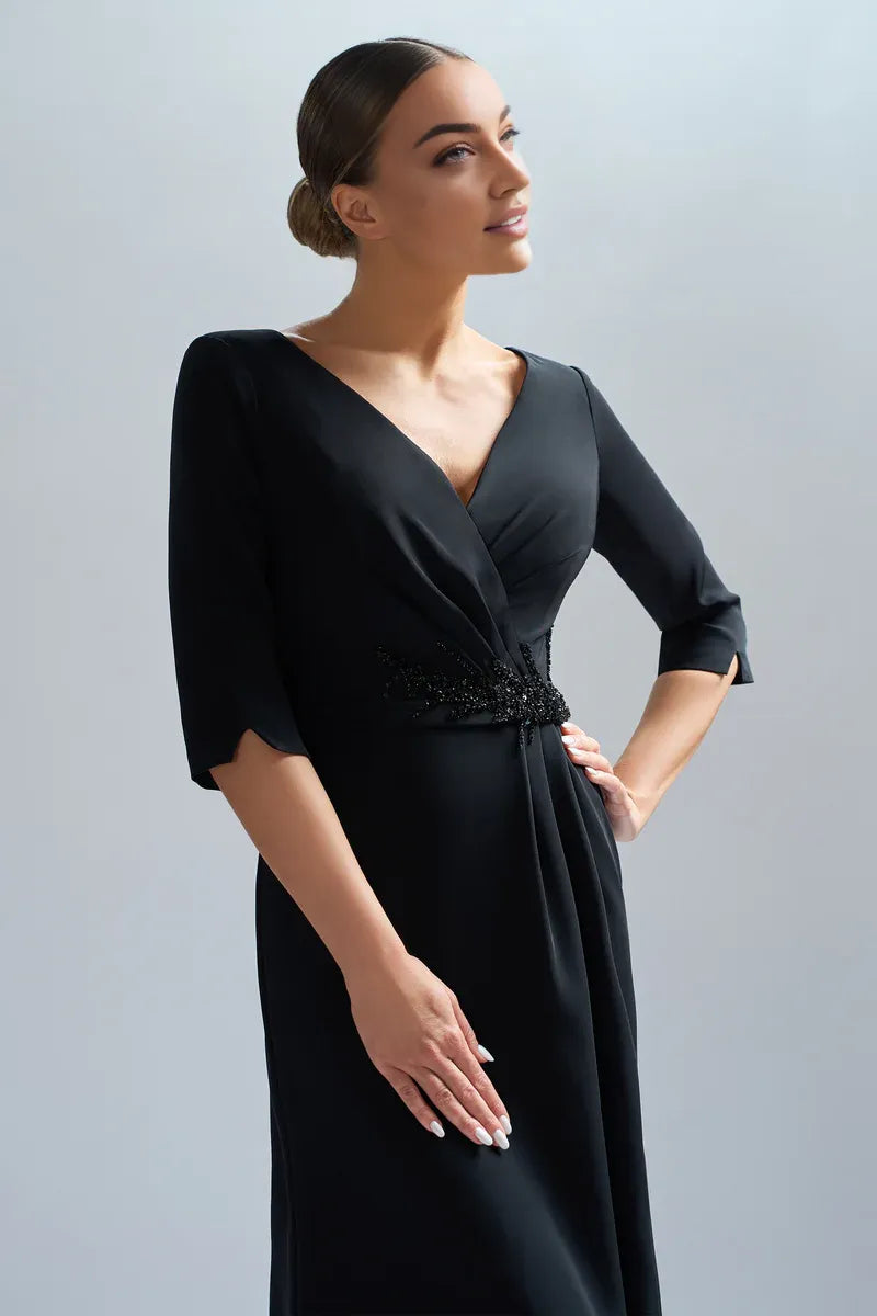 Stores With Prom Dresses Lace With Embroidery V Neck Short Sleeves Tea-length Cocktail Dress Prom Dress Formal Gown Formal Wear Dresses