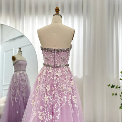 Formal Women's Dresses Olive Green Elegant Strapless Evening Dress Formal Prom Gowns with Beading Prom Clothing