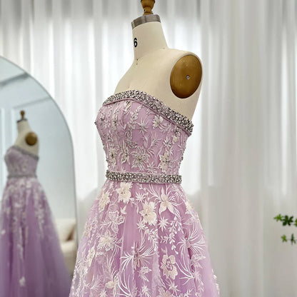 Formal Women's Dresses Olive Green Elegant Strapless Evening Dress Formal Prom Gowns with Beading Prom Clothing
