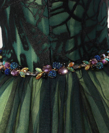 Strapless Tulle Lace Homecoming Dresses ﻿