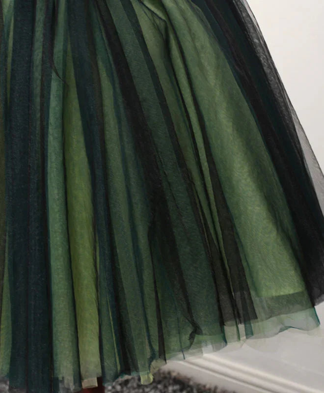 Strapless Tulle Lace Homecoming Dresses ﻿