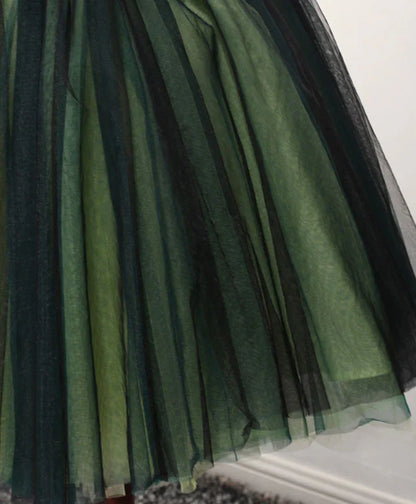 Strapless Tulle Lace Homecoming Dresses ﻿