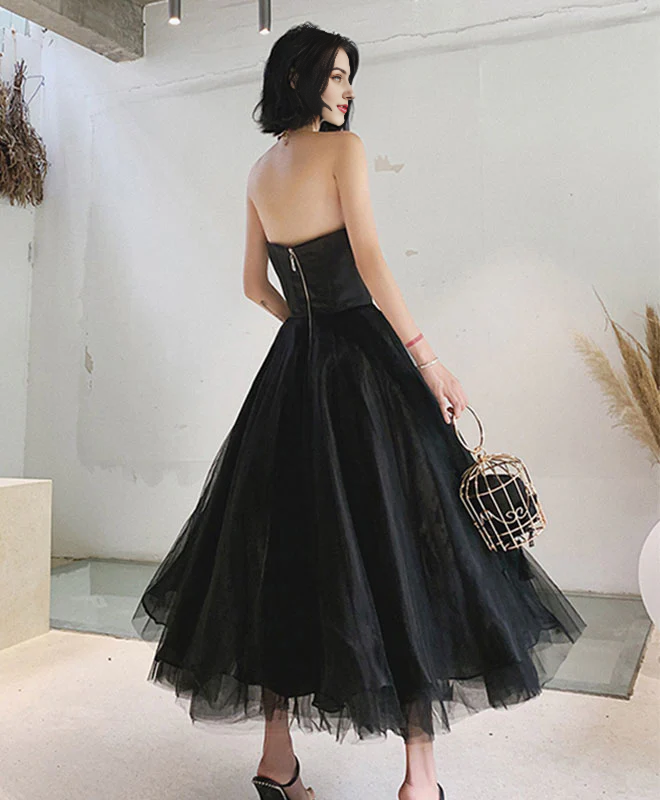Strapless Tulle TeaLength Prom Dress