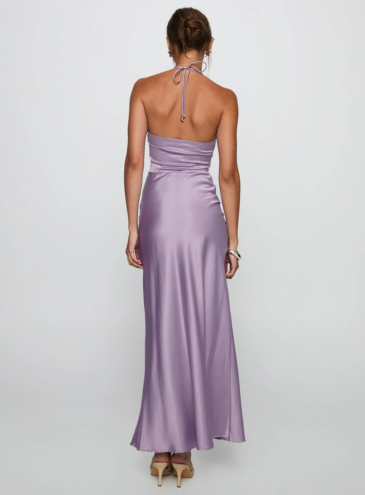Stylish Bodycon Halter Sleeveless Backless Floor-Length Prom Dress