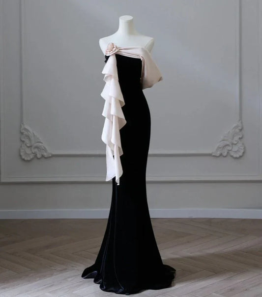 Dresses Formal Elegant Satin Mermaid Train Formal Party Dress Prom Evening Dress Stores With Prom Dresses