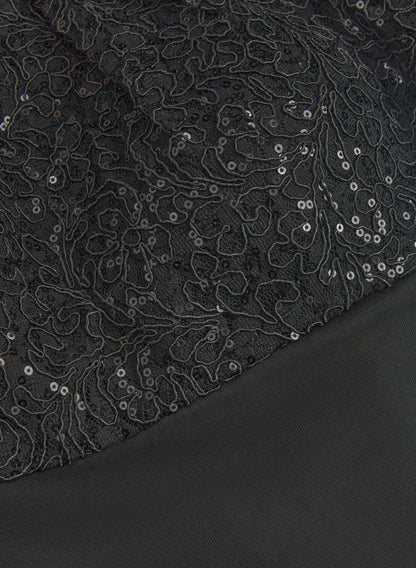 Trendy Mermaid Halter-Neck Sleeveless Sequin Floor-Length Prom Dress