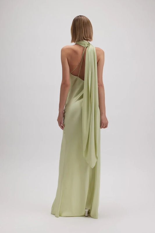 Trendy Sheath/Column One Shoulder Sleeveless Backless Floor-Length Prom Dress