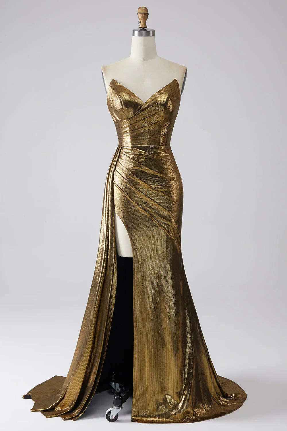 Sparkly Mermaid Long Prom Dress With Slit
