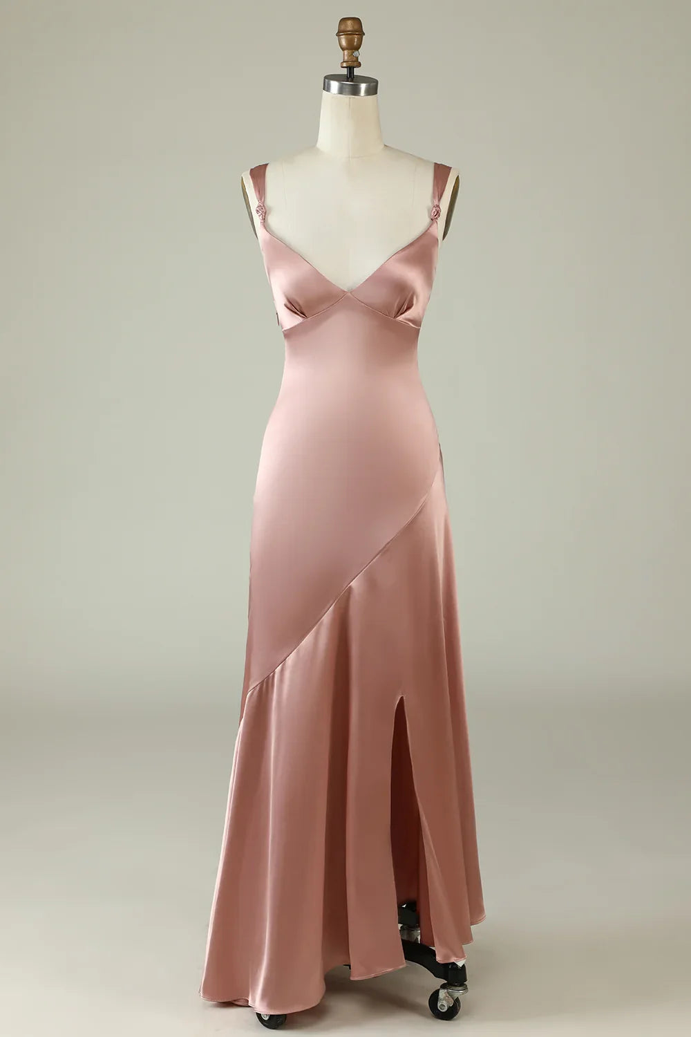 Asymmetrical Bridesmaid Dress With Slit