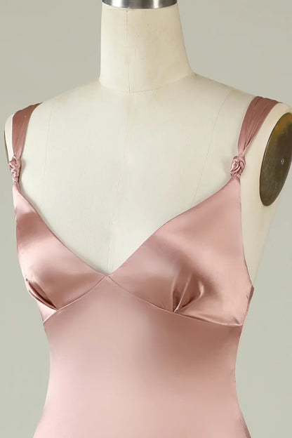 Asymmetrical Bridesmaid Dress With Slit