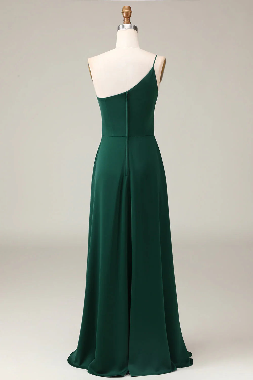 A-Line Chiffon One Shoulder Floor Length Bridesmaid Dress