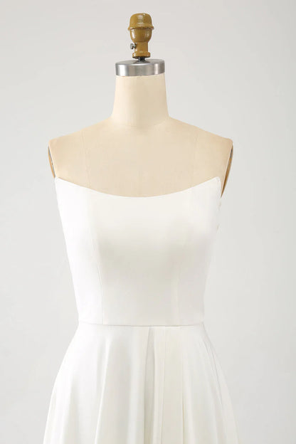 A Line Long Chiffon Wedding Dress With 3D Butterflies